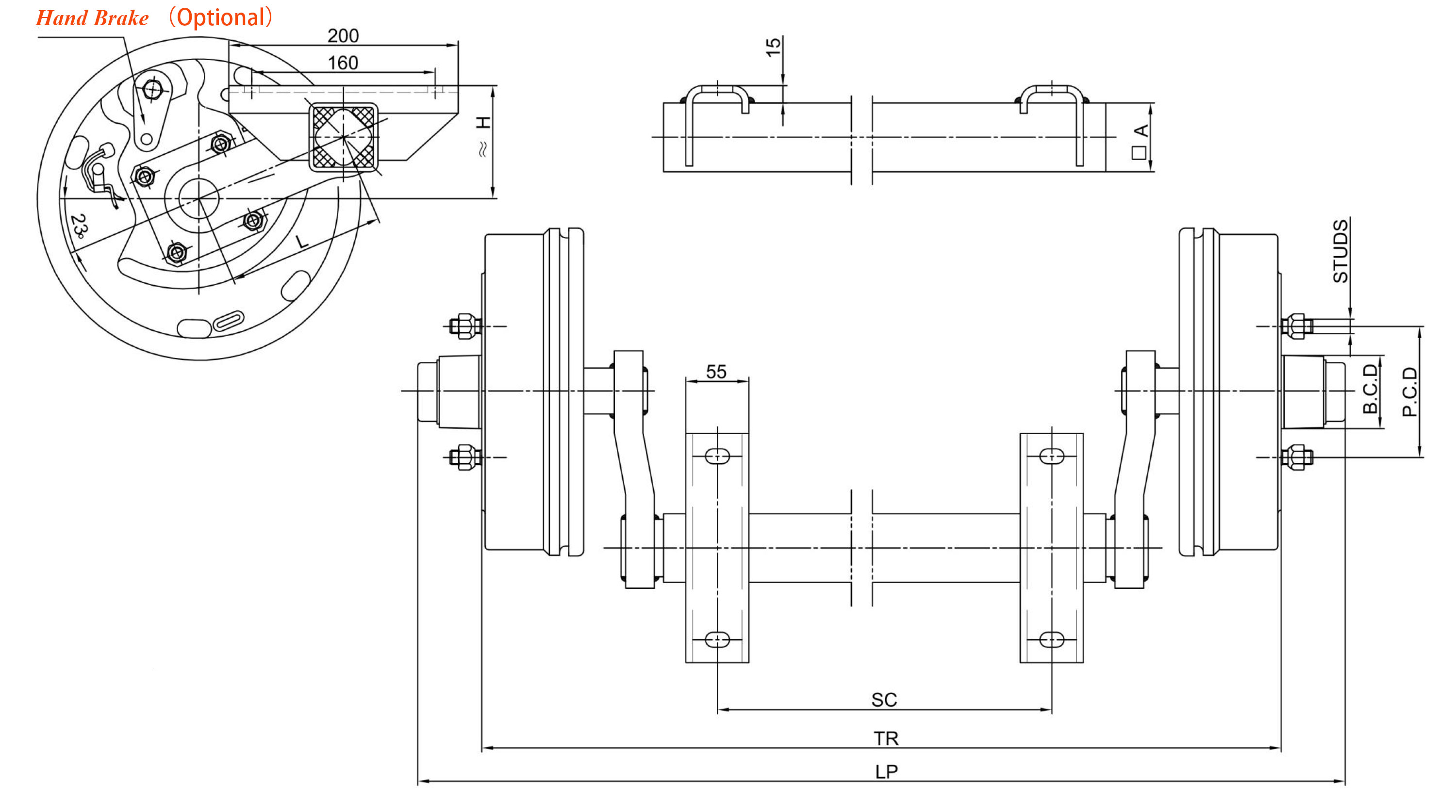 Upgrade Your Trailer's Performance with Our Custom Capacity Torsion Axle 3.5K 5K 7K 8K