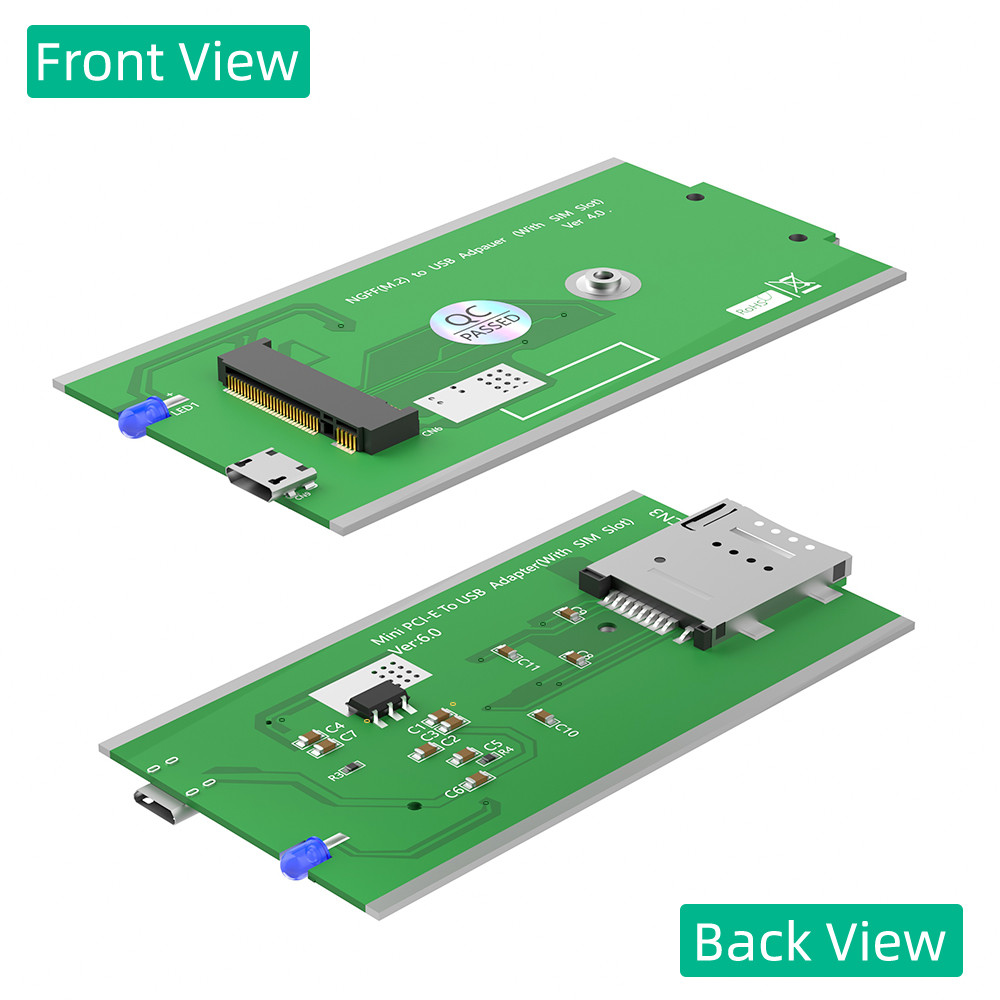 NGFF(M.2) B-key Module To USB Adapter With SIM Card Slot For WWAN/LTE/4G Module Wireless Network Card Adapter