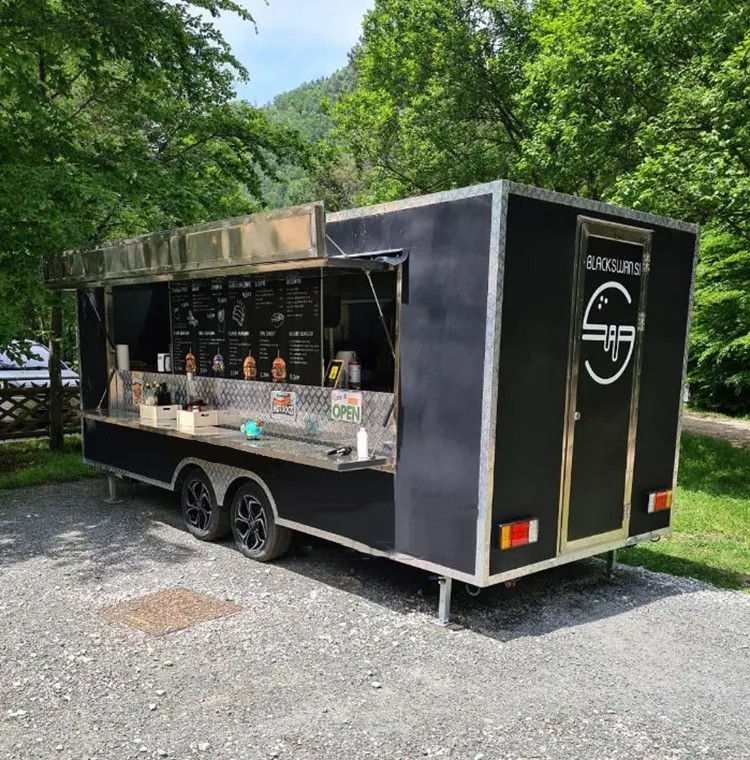 Towable Mobile Food Trailer Fully Equipped Food Vending Truck