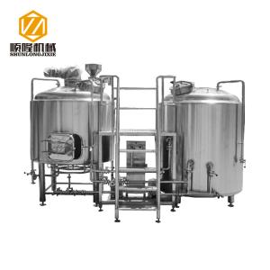 China 2 Vessels 304 Micro Beer Brewing Equipment Electricity / Steam Heating wholesale