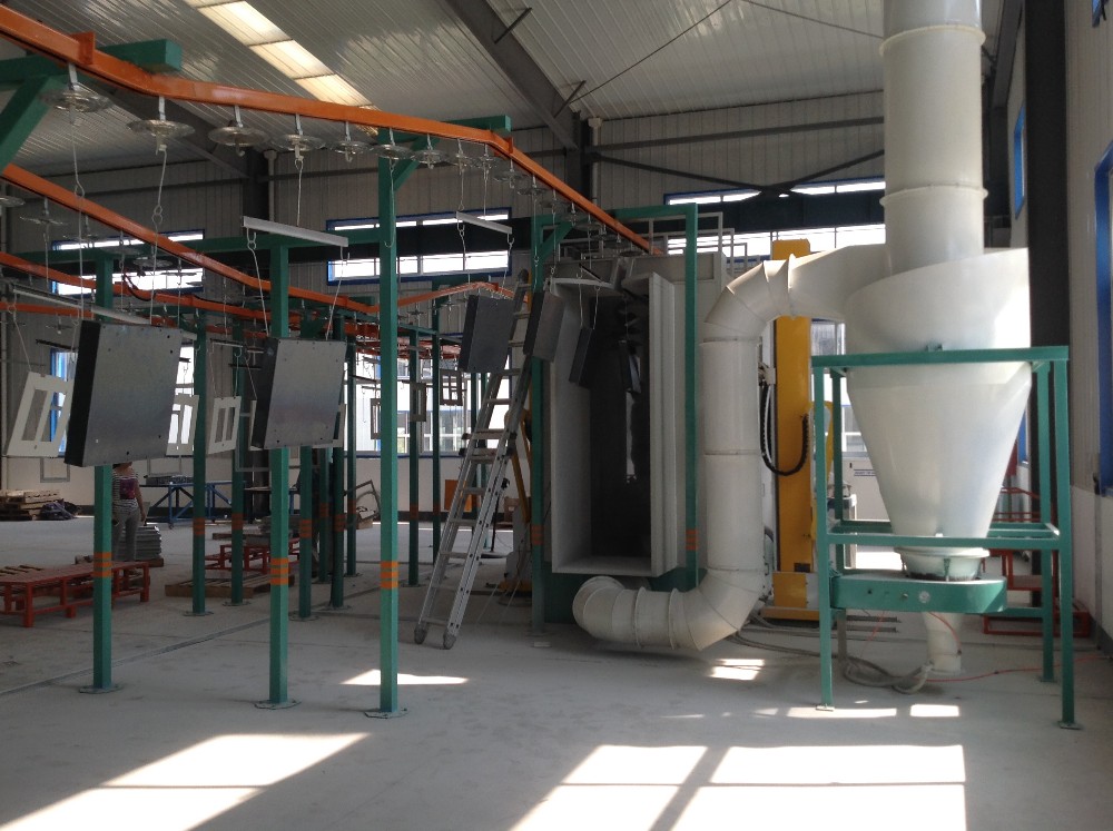 PP Horizontal Powder Coating Line Aluminium Powder Coating Plant CE