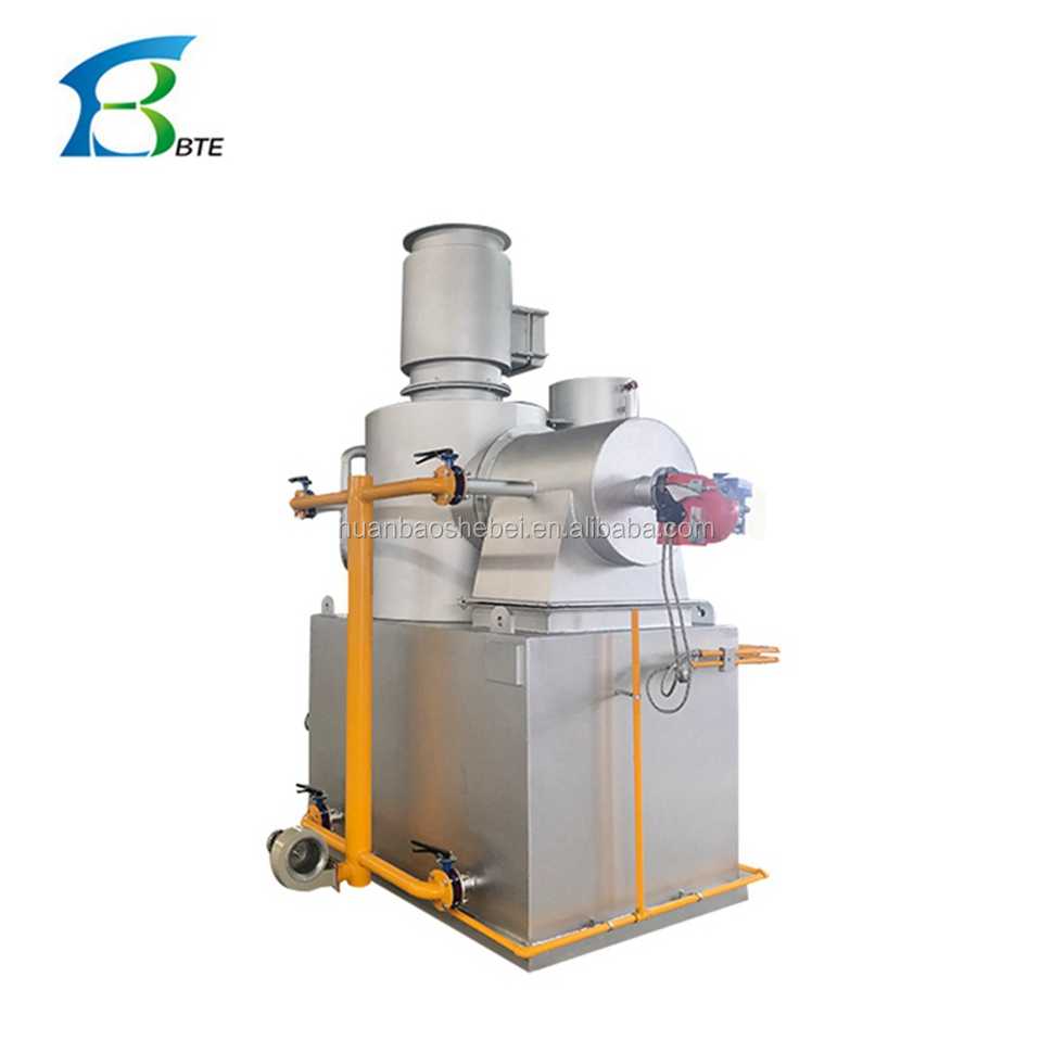 Farms Diesel Fuel Pet Animal Crematory Incinerator 750L/H for Environmental Protection