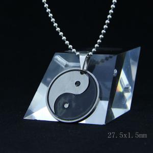 China Fashion High Quality Fashion Stainless Steel Round Shapped Necklace Pendant LPR253 wholesale
