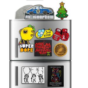 China Enamel 3D Refrigerator Magnets Zinc Alloy Material With Logo wholesale