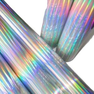 China Rainbow Pattern Cold Stamping Foil / Holographic Hot Stamping Foil For Packaging Decoration wholesale