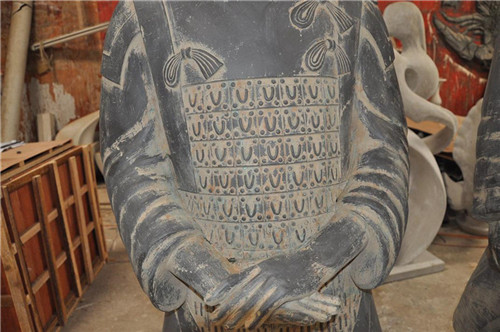 Terracotta Warriors Outdoor Garden Sculptures Fiberglass Life Size Painted