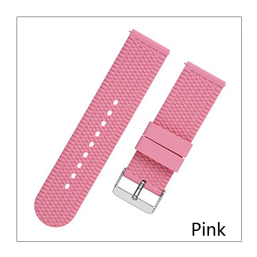 Smart Wrist Silicone Watch Strap Flat Head Anti Sweat 18mm 20mm 22mm 24mm