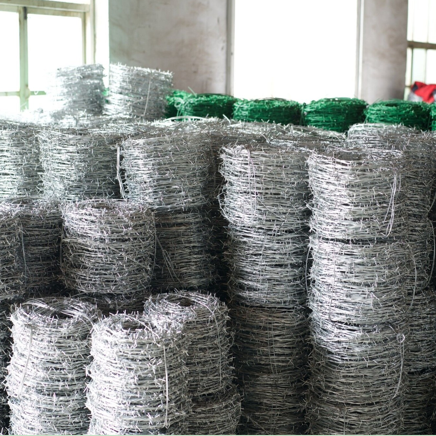 Direct Manufacturer Anti-rust 2.0mm Diameter 100m Long Hot Dipped Galvanized Barbed Wire For Security