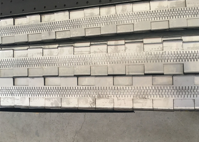 SS Metal Plate Conveyor Belt For Dehydration Food Machinery Parts Transort