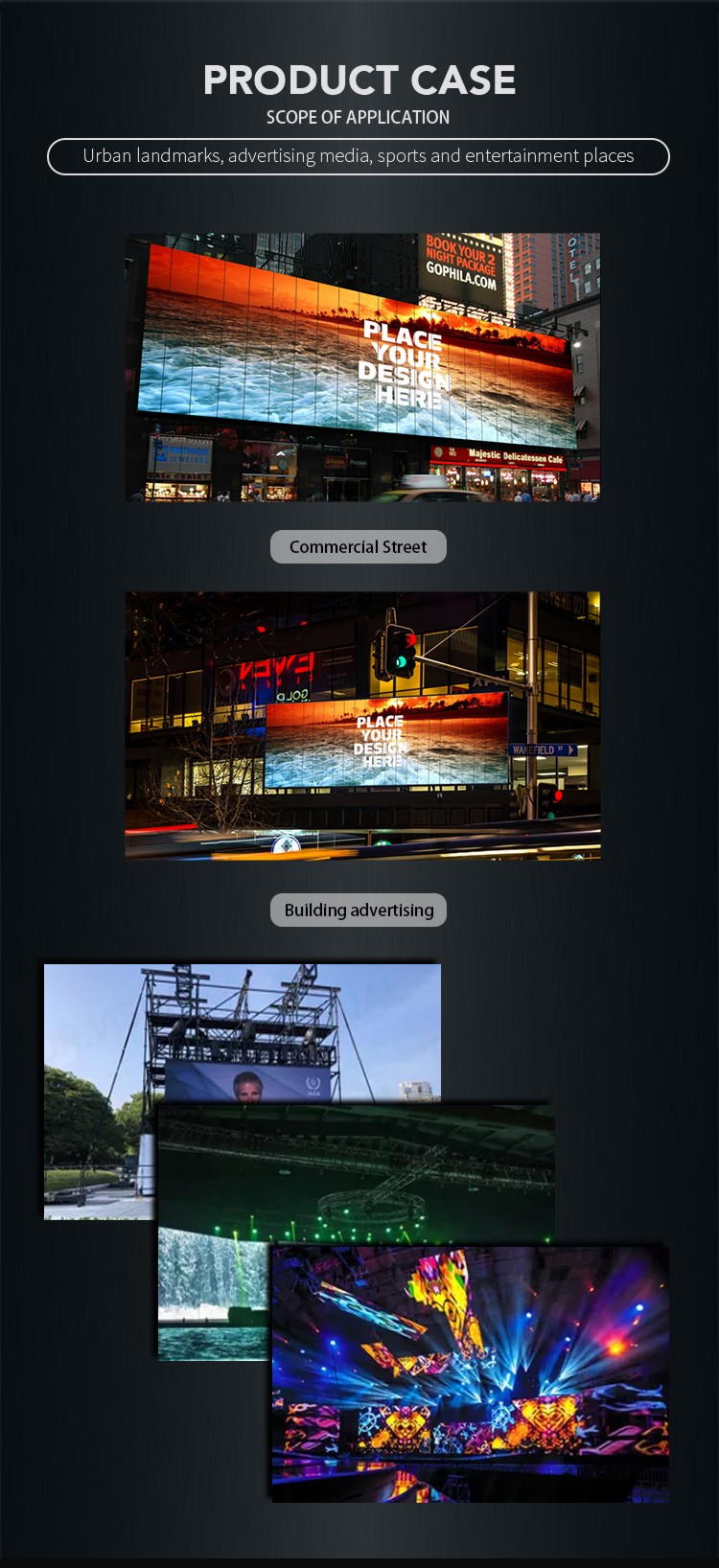 Outdoor P5.92 Advertising LED Display Screen Outdoor LED Sign Modules For Shopping Mall with 320*320 Size