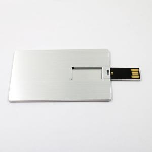 China Metal 2.0 Credit Card Usb Drive 16GB 32GB UDP Flash Chips full Memory wholesale