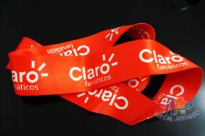 China Heat Tranfer Printing Full colors Sublimated Custom Medals Ribbons, Marathon Medallon Ribbons wholesale