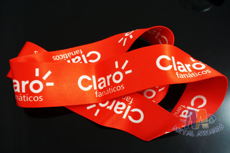 Heat Tranfer Printing Full colors Sublimated Custom Medals Ribbons, Marathon Medallon Ribbons