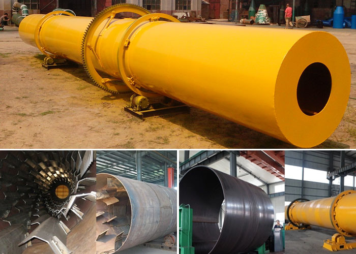 Firewood Fuel Rotary Sawdust Biomass Dryer 800kg/H 7.5kw