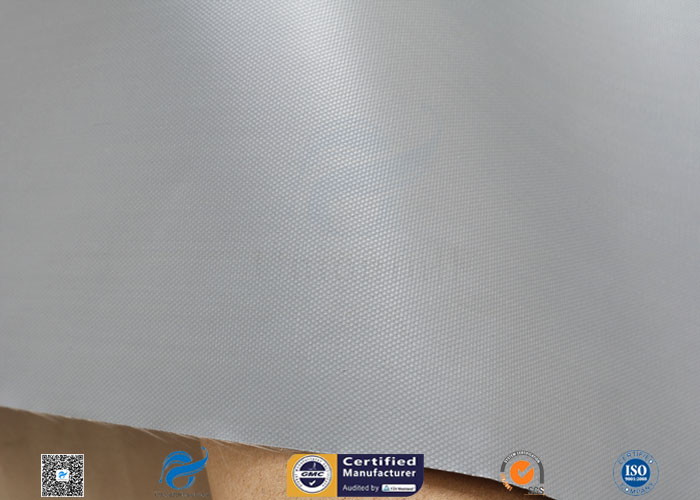 0.28mm Grey PVC Coated Fiberglass Clothing Plain Weave For Fireproof Tent