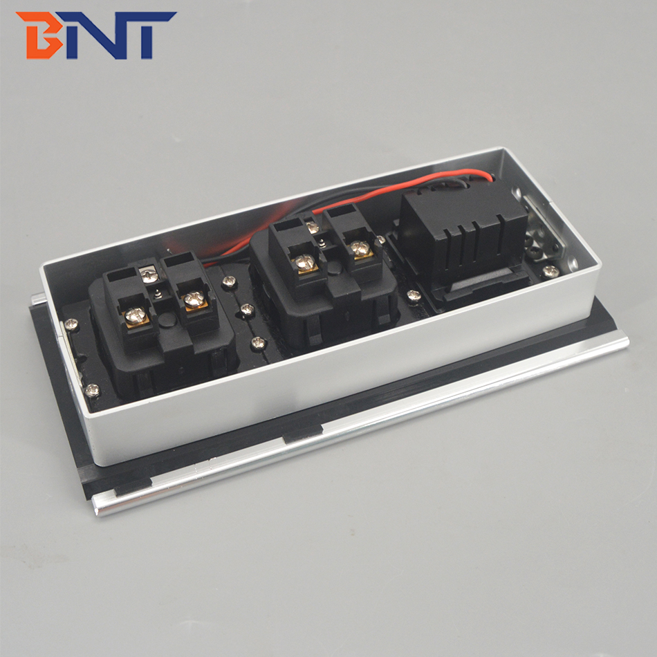 Multimedia conference table recessed desktop mounted power socket outlet