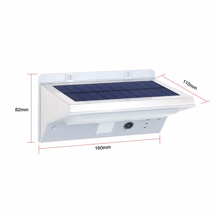Outdoor Security Led Solar Motion Sensor Wall Lamp with and Professional Manufacture