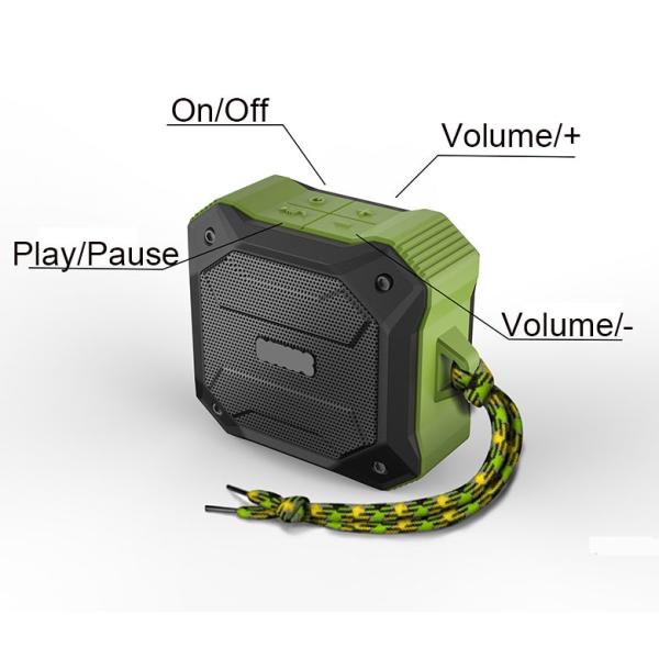 Fabric Portable Rechargeable Speaker Aktif Bluetooth Polytron 2H Charging Time