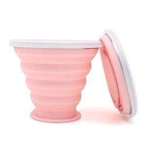 China Silk Screen Logo 90g Retractable Foldable Silicone Coffee Cup wholesale