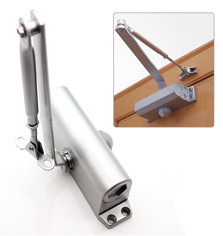 Fire Door Option Aluminum Hydraulic Heavy Duty Automatic Door Closer With Sliding Arm
