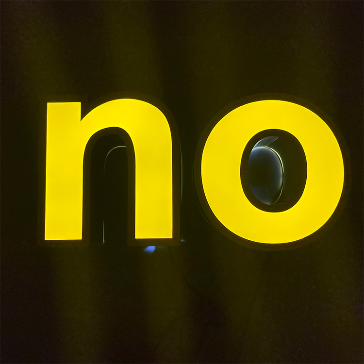Wholesale Customization Acrylic Front And Back Side Led Luminous Characters Led Letter Marking