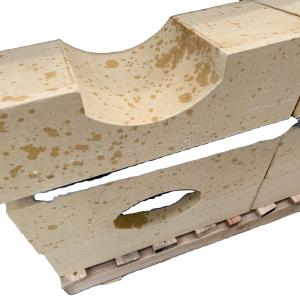 China 1580° Refractoriness 1770° Blast Stove Ceramic Acid Proof Glass Furnace Silica Brick wholesale