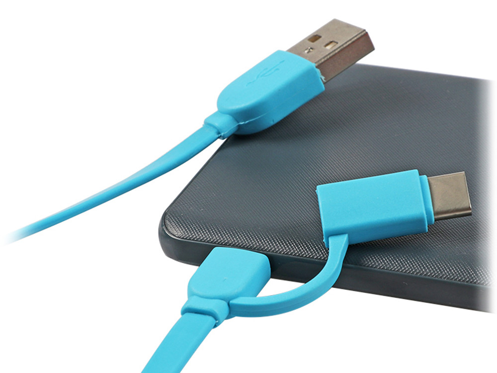 TPE Material USB Extension Cable Portable 2 In 1 Customize Color 100cm Length 2A