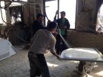 resin spray gun skills training--customer from Kazakhstan