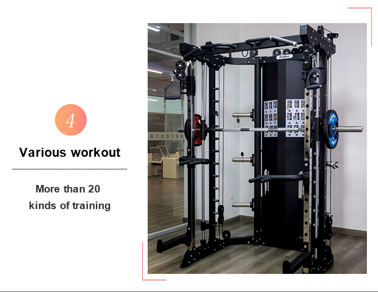 Arm Chest Leg Press Multi Functional Smith Machine Strength Training