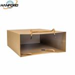 Brown Biodegradable Bulk Craft Paper Bags , Durable Paper Shopping Bags With