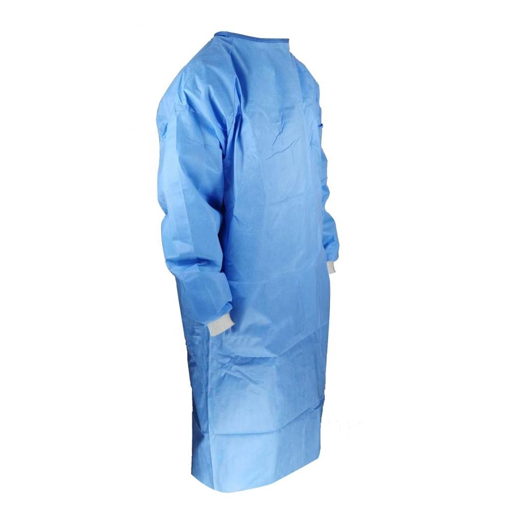 Blue Color Disposable Isolation Gowns L XL XXL M Size Available