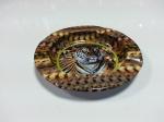 Round Metal Cigar Tin Box , Tinplate Food / Beverages Serving Tray