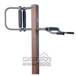 outdoor fitness equipments WPC materials body strong fitness equipment outdoor