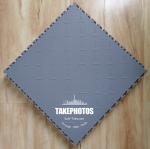 Interlocking Vinyl Floor Tile 500*500mm Checker Plate Surface