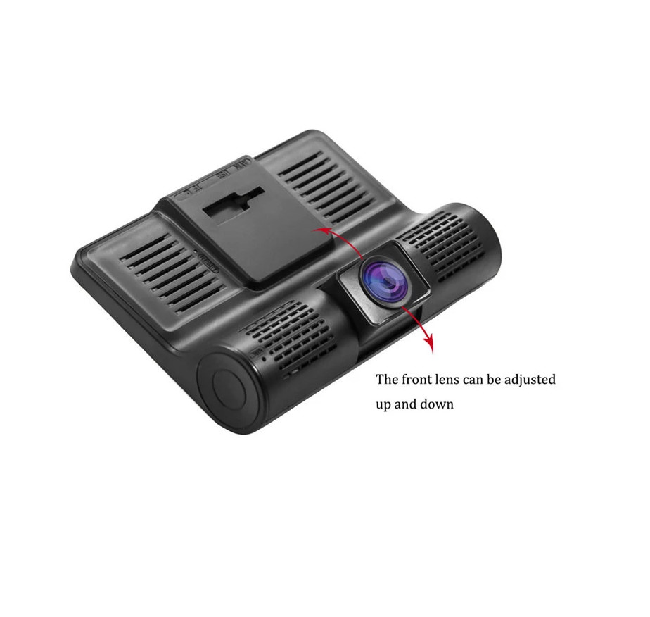 4 Inch IPS Screen Camera Car Camcorder FHD 1080p DVR With 3 Security Cameras
