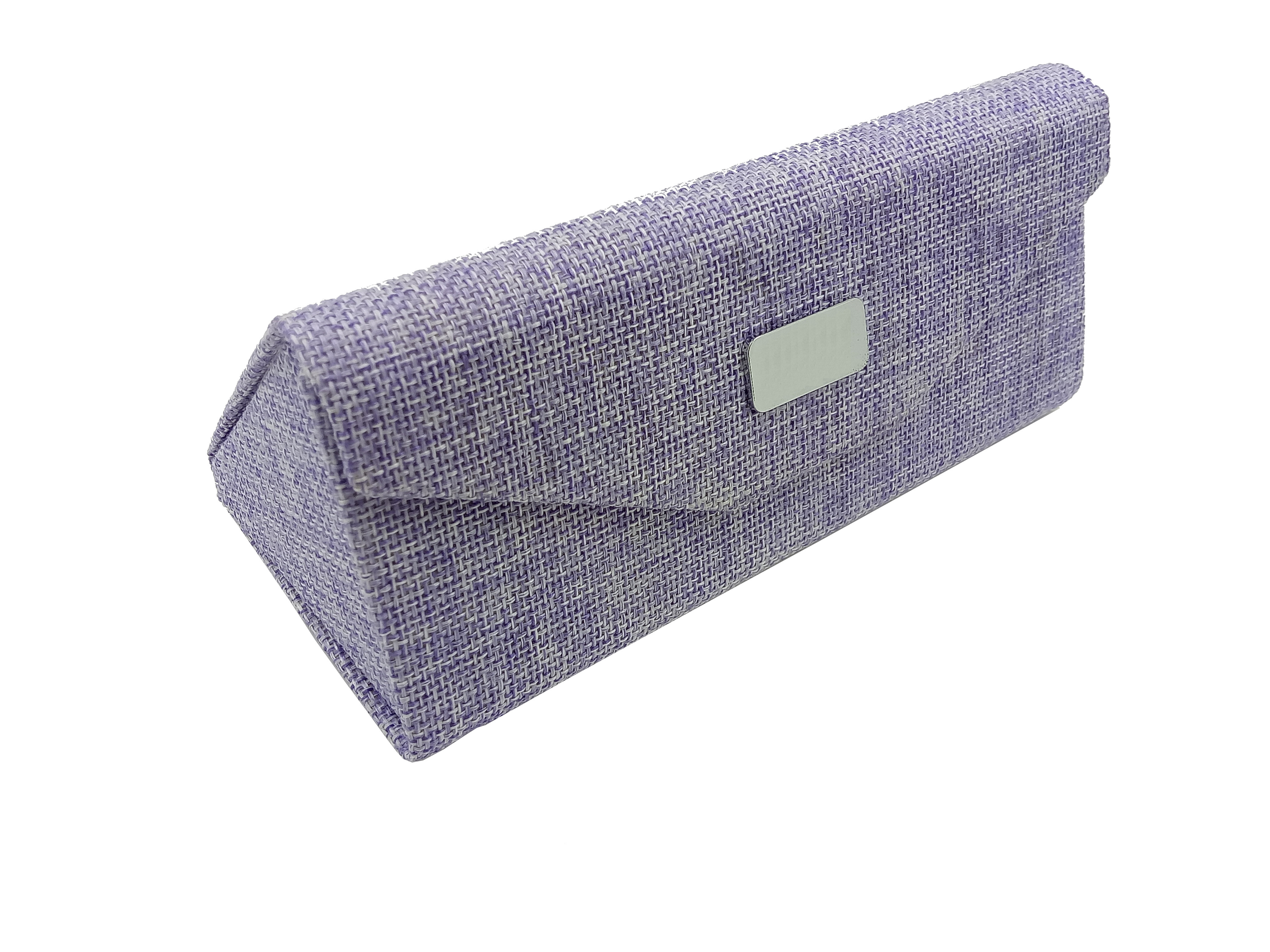 Gunny Cloth Folding Eyeglass Case Linen Triangle Foldable Sunglasses Case