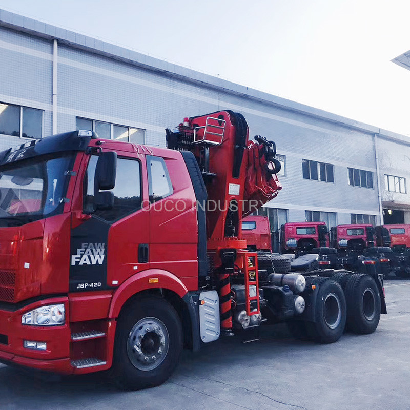 Knuckle Telescopic Boom Lorry Mounted Crane 20t