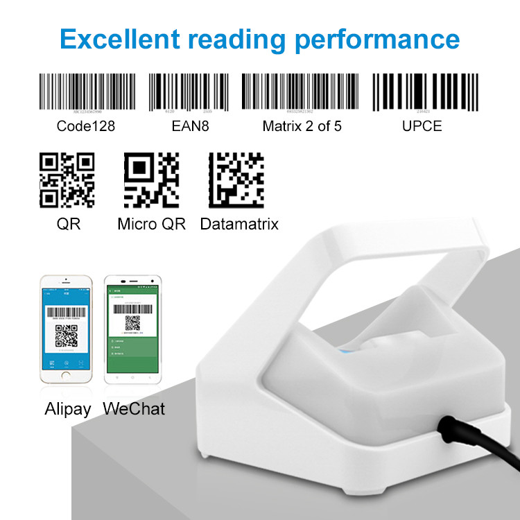 QR Code Scanner 2D 1D Mobile Payment Box Barcode Reader Usb