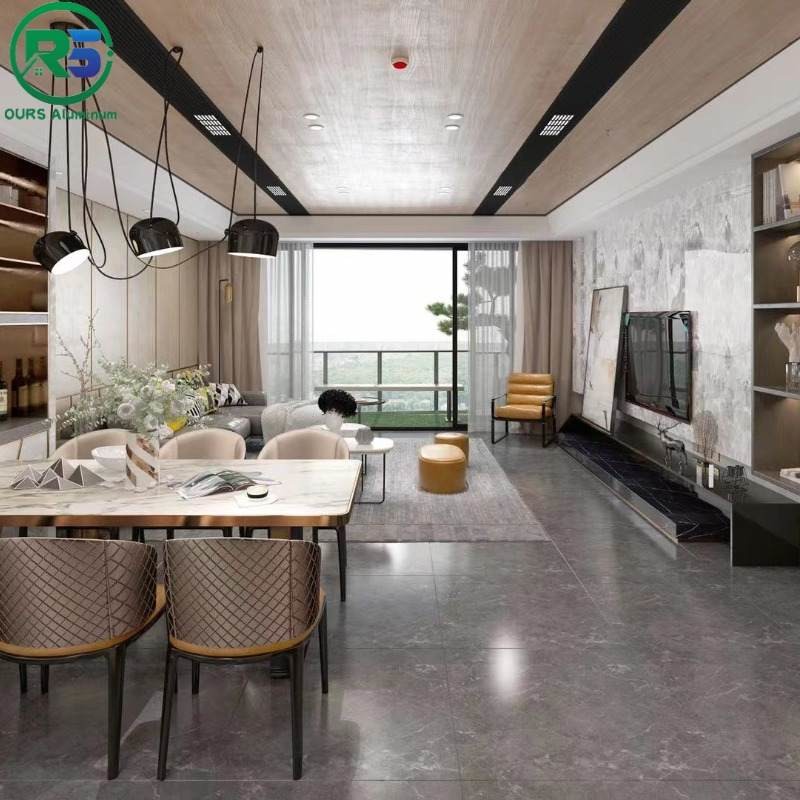 Wood Graid Aluminum Honeycomb Panel / Curtain Wall Sandwich Metal Panel