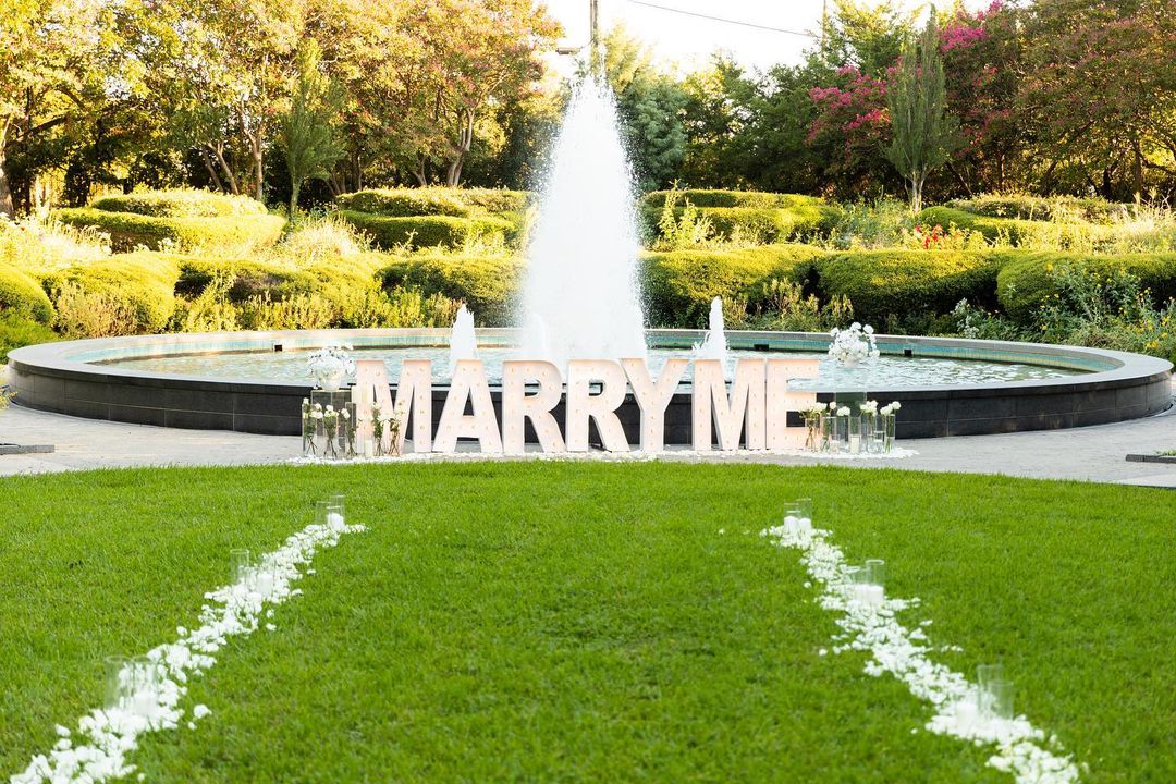 Stainless Steel Will You Marry Me Sign Neon Sign Decoration Wedding Marquee Light Up 4ft Letters