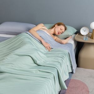Summer Blanket Comforter Microfiber Quilt with Popular Bamboo Silk in Customized