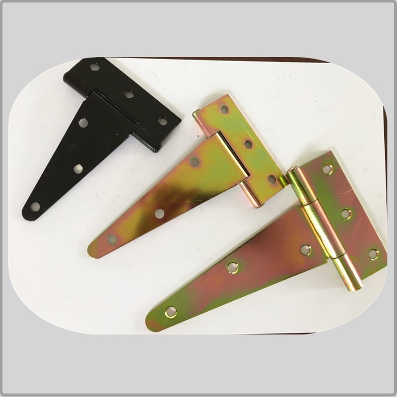 1.7mm Commercial T Strap Hinges , Gate Strap Hinges Ornamental Fence Tee Door Hinge
