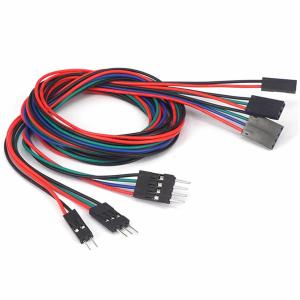 China 2pin 3pin 70cm Male And Female Dupont Jumper Cable Red Green blue wholesale