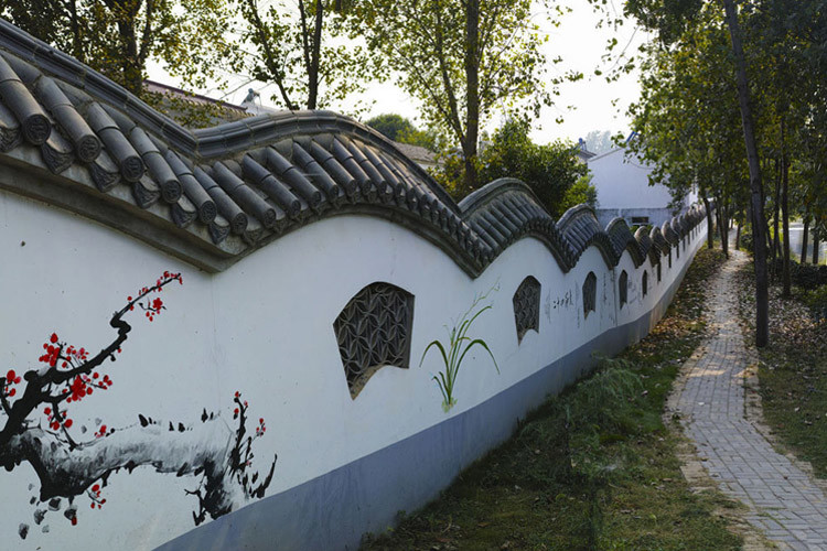 Pagoda Gardens Chinese Clay Roof Tiles Matt Bent Tea House Black Grey