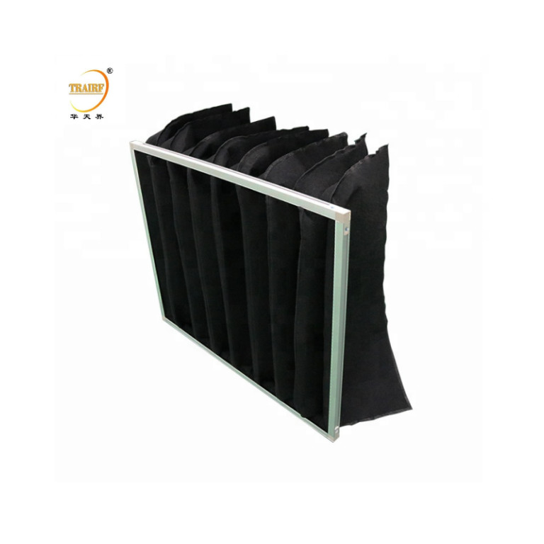 Activated Carbon Bag Air Filters For HVAC System Or Laminar Flow Hood