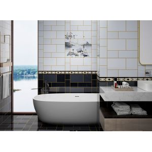 China 30x60cm Wear-Resistant Glazed Ceramic Wall Tile for Hotels wholesale