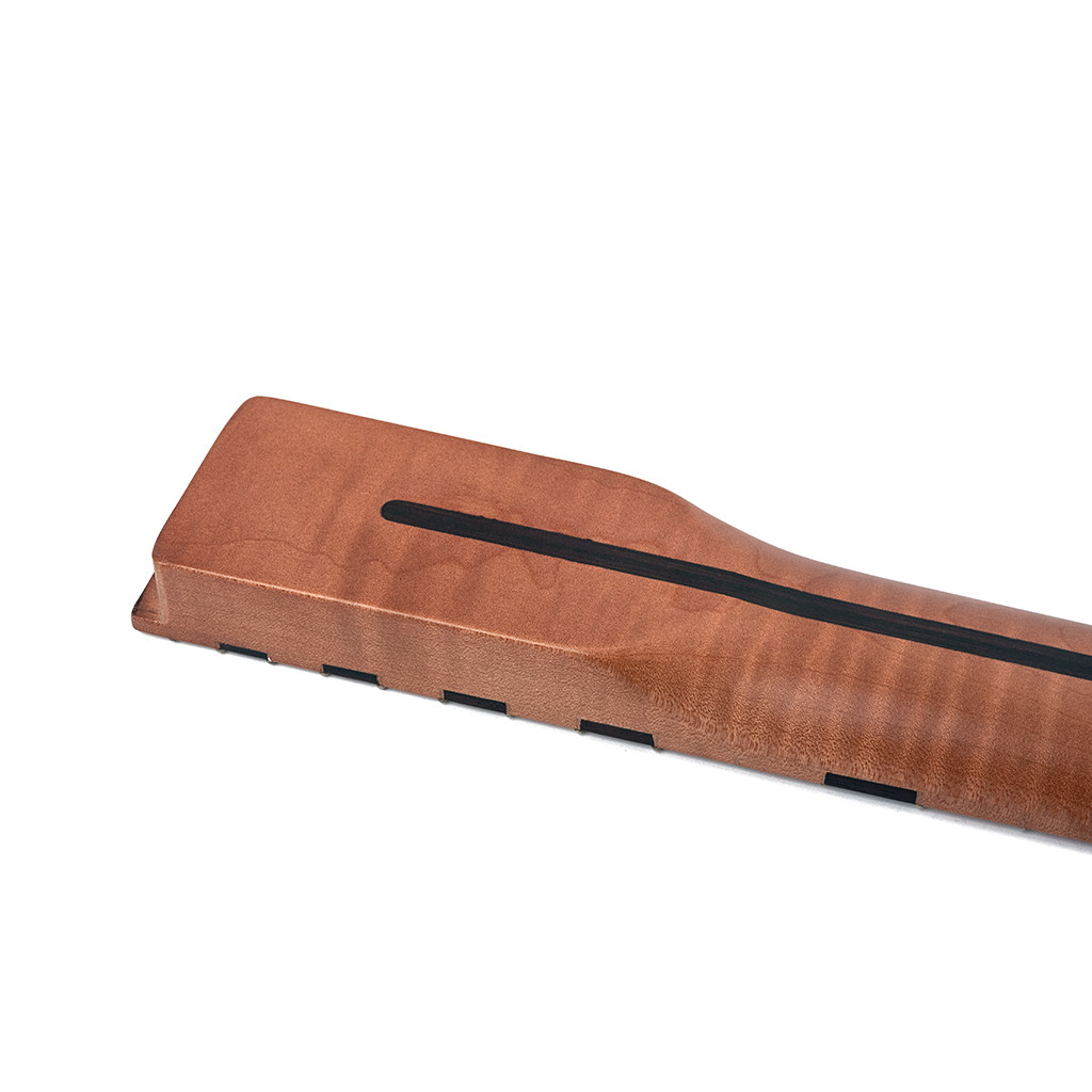 22 Fret Tiger Flame Maple Guitar Neck Replacement TL Electric Guitar Neck Adjustable Truss Rod