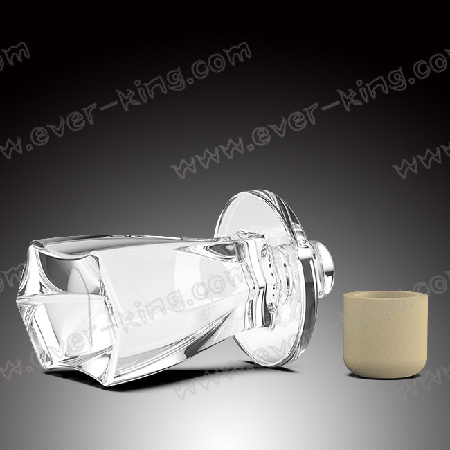 SGS Cork Sealing White Glass 750 Ml Whiskey Bottle