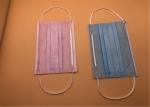 3Ply White Breathable Disposable Mask With Tie On Spunlace / Spunbond