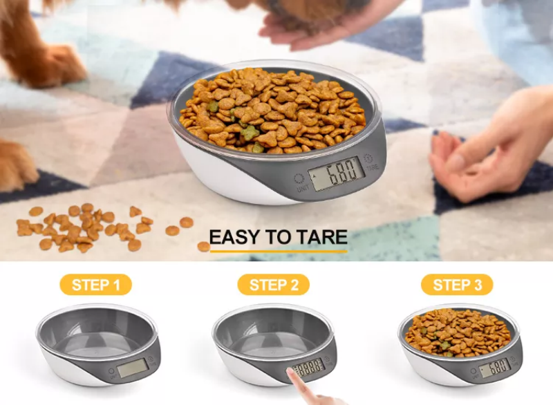 Manufacturer wholesale slow feeder smart pet dog weighing bowl